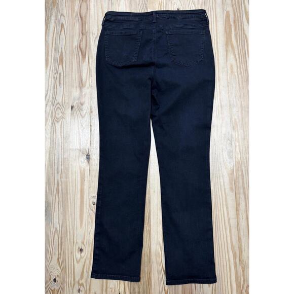 NYDJ Black Denim Sheri Slim Lift Tuck Sure Stretch Jeans Women’s Size 14 - Picture 2 of 8